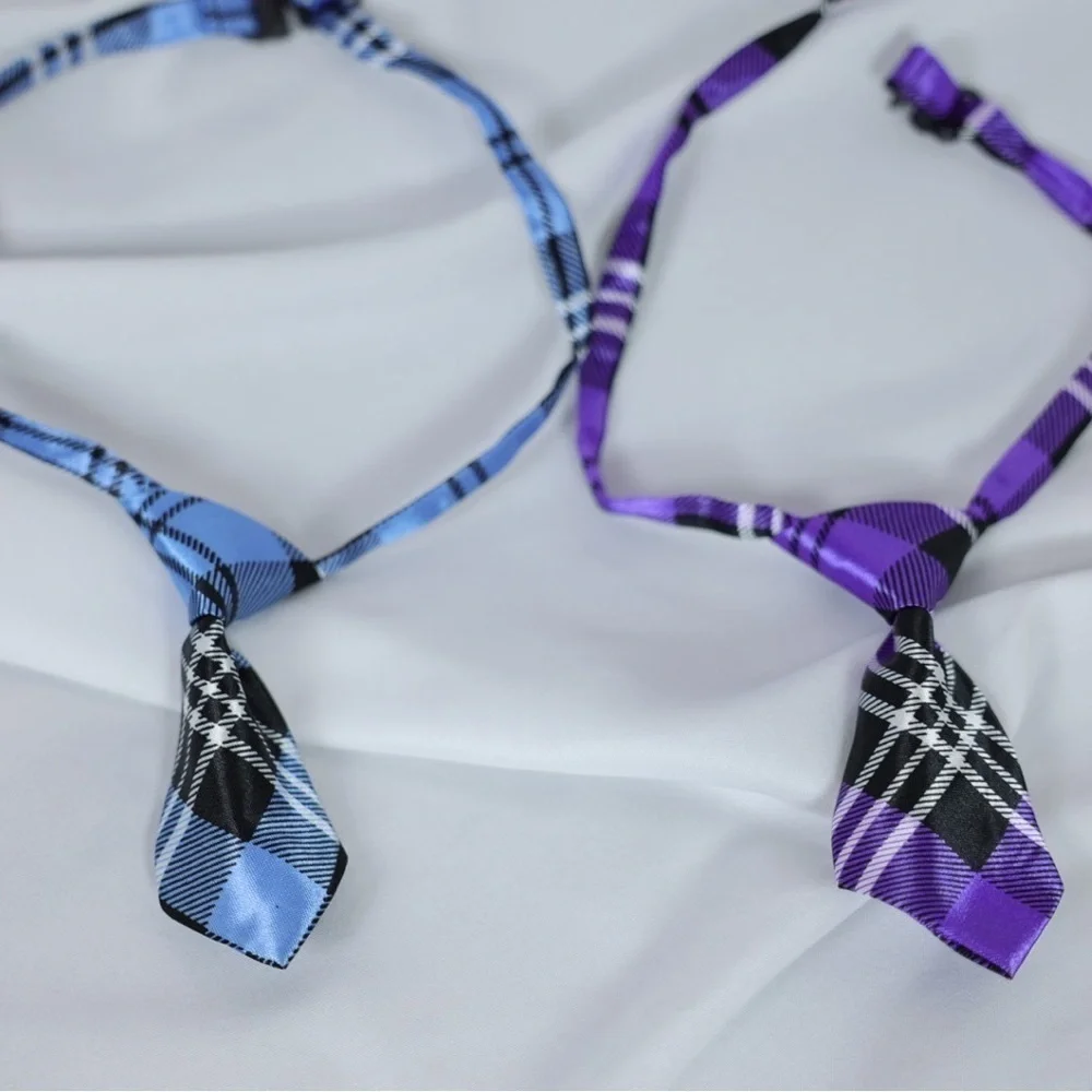 🅽🅴🆆 plaid/stripe adjustable dog tie cat pet ties dog cat clothing accessory